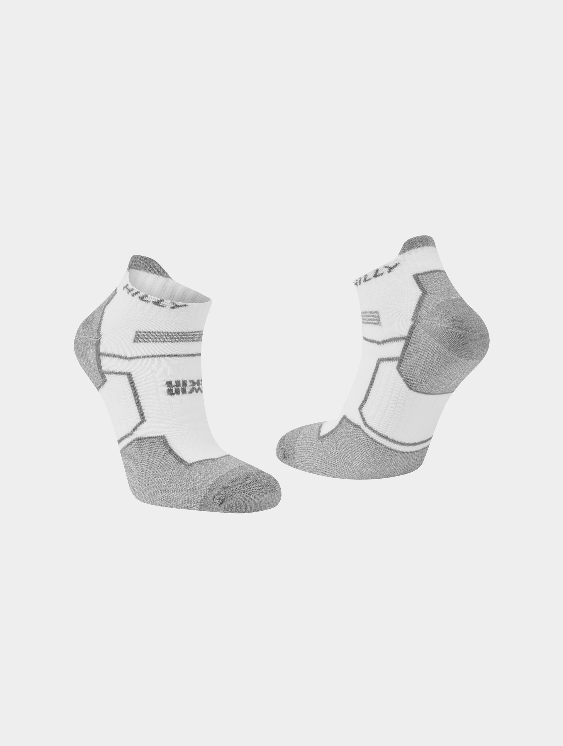 Calze Running Hilly Twin Skin Socklet - Doppio Strato Anti Blister - Blu/grigio