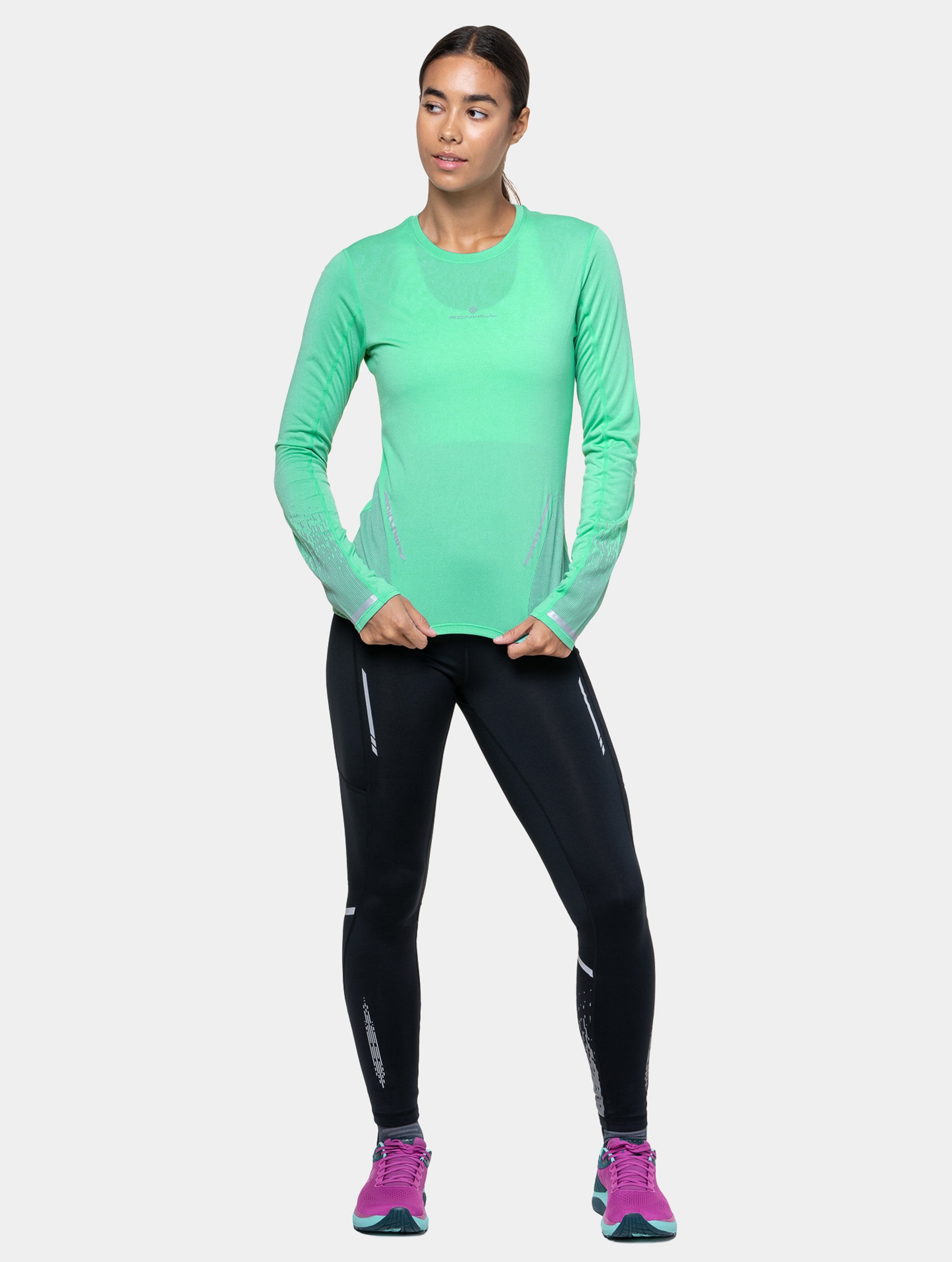 Women's Tech Reflect L/S Running Tee | Ronhill